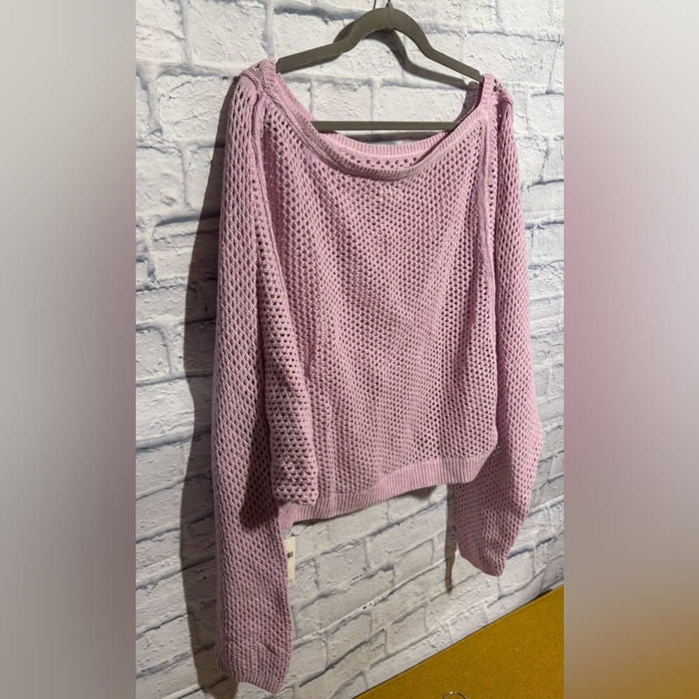 Pilcro by Anthropologie Open Knit Cropped Sweater – NWT, Size XL - Picture 5 of 10